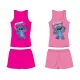 Disney Stitch Baumwoll-Sommer-Set - T-Shirt-Shorts-Set - Pink - 116