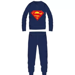   Superman Herren dünner Baumwollpyjama - Jersey-Pyjama - dunkelblau - M