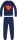 Superman Herren dünner Baumwollpyjama - Jersey-Pyjama - dunkelblau - S