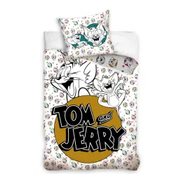 TOM AND JERRY Bettwäsche 100% Baumwolle 140x200 + 70x90