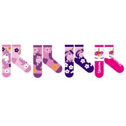 Einhorn Kinder Baumwollnormale Socken - 4 Paar/Packung