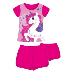   Einhorn Baumwoll-Sommer-Set - T-Shirt-Shorts-Set - Pink - 110