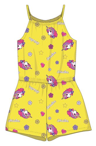 Einhorn Sommer Baumwolloverall - Gelb - 98