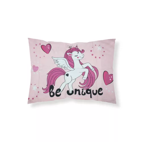 Kinder-Baumwollbettwäsche-Set - Einhorn