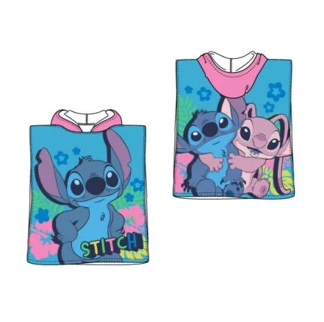 Disney Stitch 100% Baumwollponcho - 55x110 cm