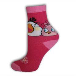 Kinder Baumwollsocken - Angry Birds - 31-34 - pink