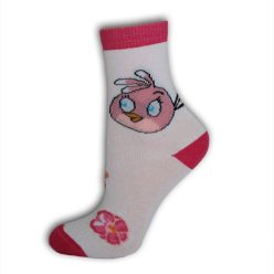 Kinder Baumwollsocken - Angry Birds - 31-34 - weiß